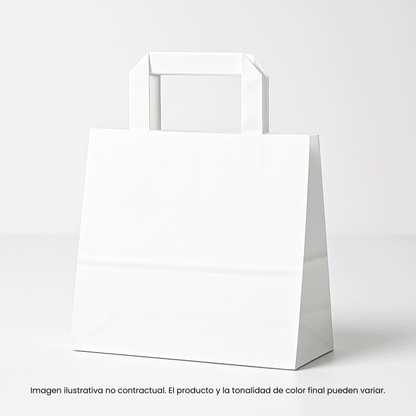 Bolsas de papel con asa plana
