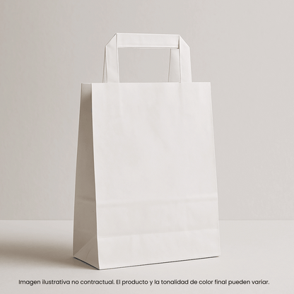 Bolsas de papel con asa plana