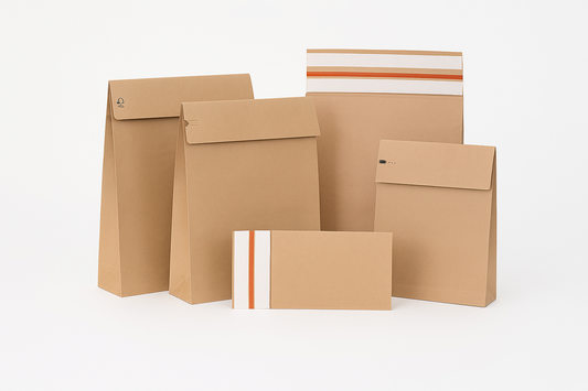 Bolsas de papel kraft para envíos sostenibles