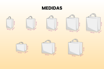 Bolsas de papel con asa retorcida