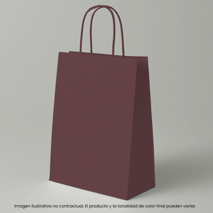 Bolsas de papel con asa retorcida
